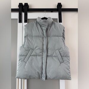 HYFVE Light Gray Oversized Puffer Vest